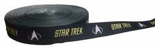 Star Trek Command Logo 1" Repeat Ribbon Sold By The Yard - USA Seller