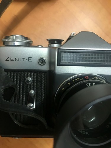 Vintage Camera 3EHNT Zenit Lens Hoya With Sa Protection And Case Leather - Picture 3 of 9