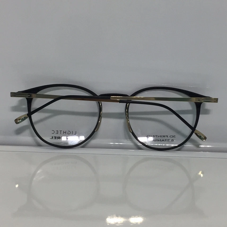 Nuevo Lightec 30071L ND04 Negro Satinado Impresión 3D Titanio Templos Anteojos 50mm Foto 4 de 4