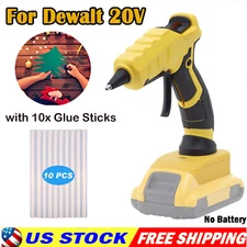 DIY Cordless Hot Melt Glue Gun W/10PCS Glue Sticks For Dewalt 20V Li-ion Battery