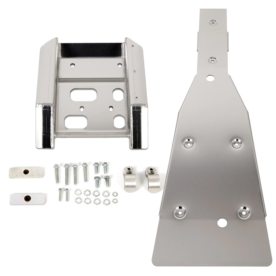 Full Chassis Glide & Swing Arm Skid Plate Guard Combo For KAWASAKI KFX400 DVX400 - Image 3 of 4