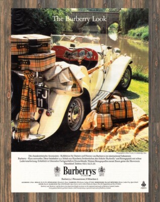 Burberry - Burberrys of London - Reklame Werbeanzeige Original-Werbung 1984 (1)