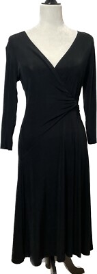 New Chico s Travelers Rowan 3/4 Sleeve Dress Size 0 (Small/4) $99