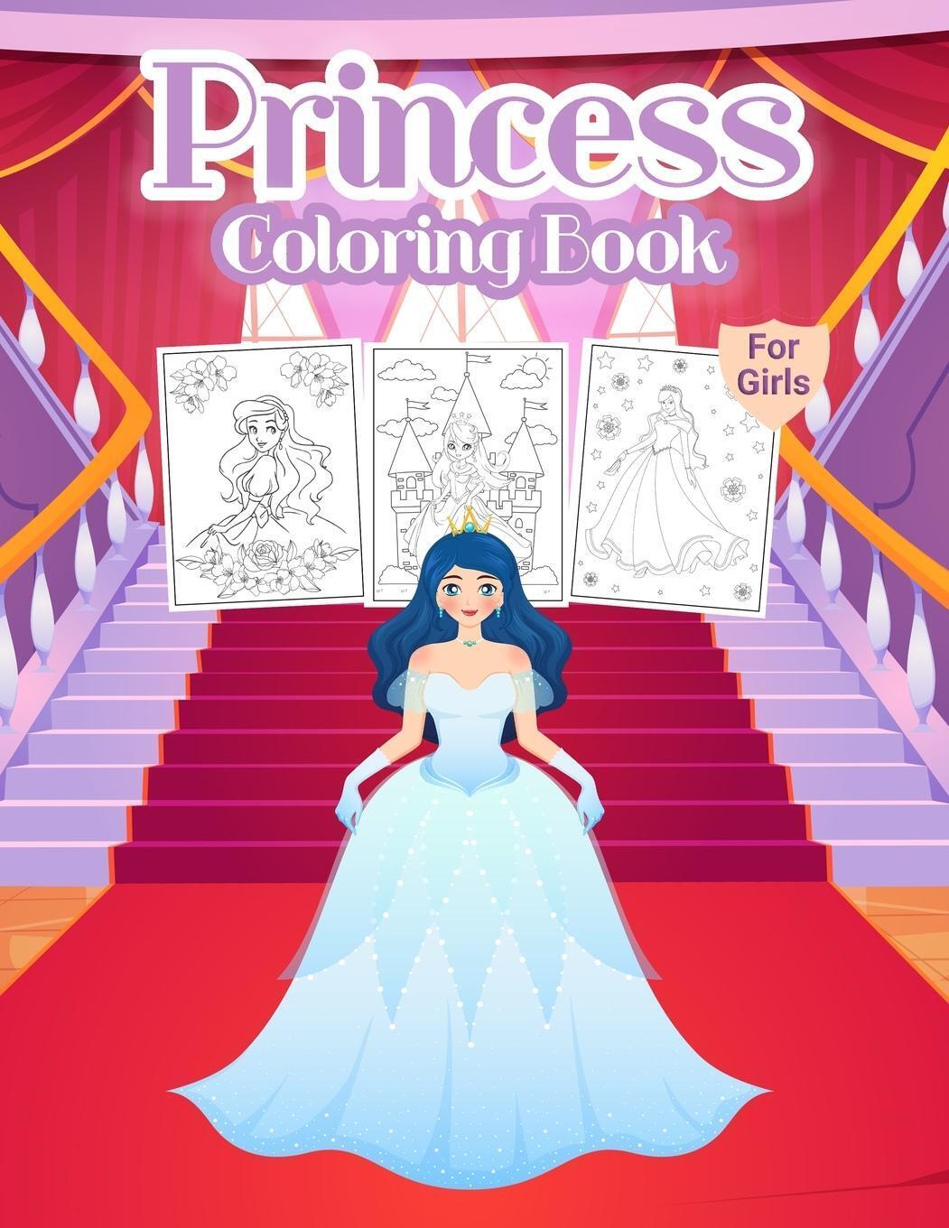 Thumbnail - Princess Coloring Book For Girls Bmpublishing Taschenbuch Paperback