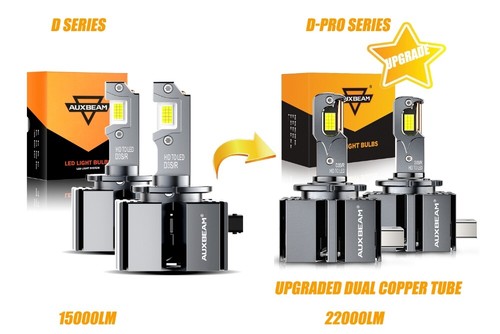 AUXBEAM OEM Headlight Bulbs D3 D3S D3R Hi/Low Beam HID Conversion Kit 70W 6500K - Picture 2 of 12