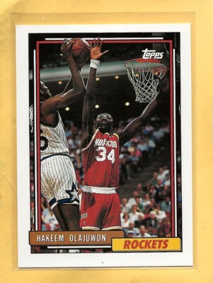 HAKEEM OLAJWON - 1992-93 Topps - #337 - Rockets - Comb. Shipping