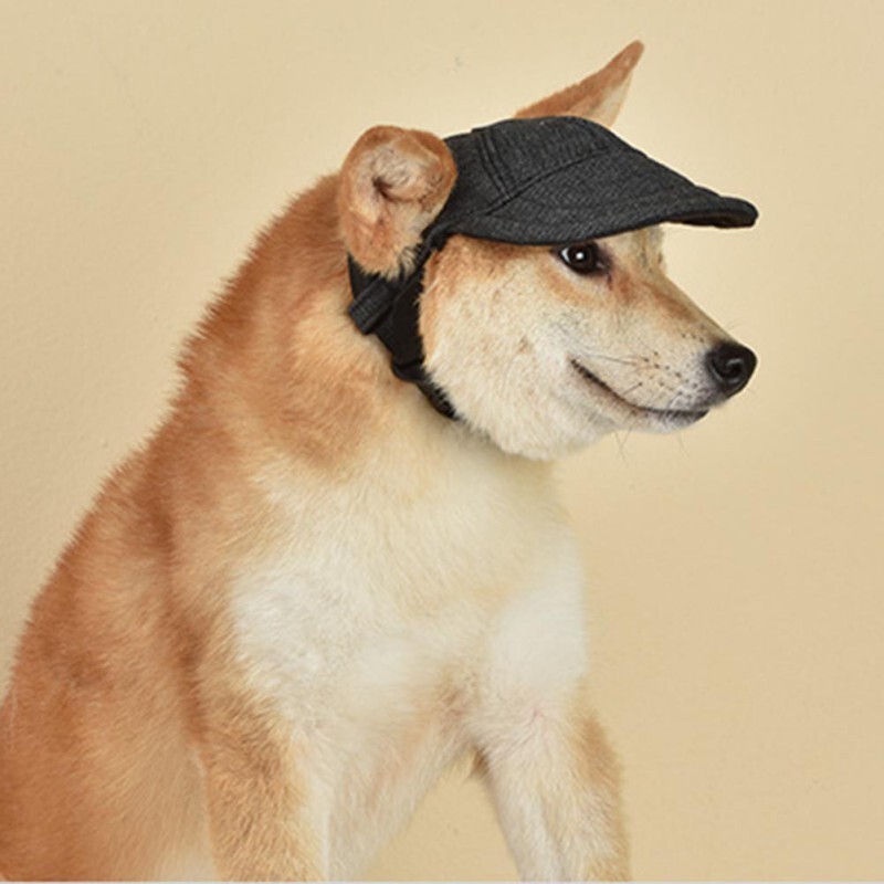 Pet Cap Hat Outdoor Sunshade Dog Baseball Cap Canvas Small Pet Dog