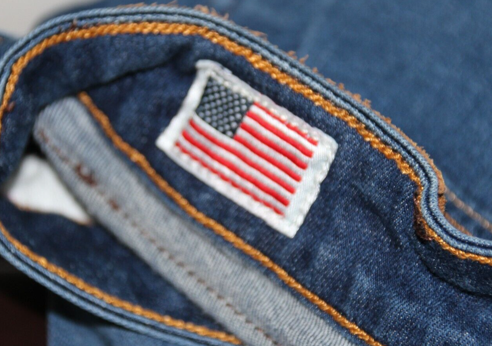 True Religion Jeans Womens 27 Bootcut USA Made Low Rise Denim Western