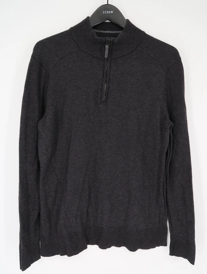 Smartwool Mens Small Sparwood Half Zip Sweater Charcoal Gray Heather - Image 2 of 4