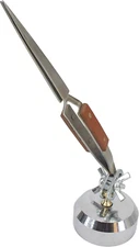 Third Hand Tweezers, Cross Locking Jewelry Welding/Soldering Tweezers with Base 