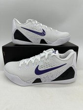 Nike Kobe 9 IX Elite Low Men's Size 9 White Purple Basketball Shoes IH1401 100