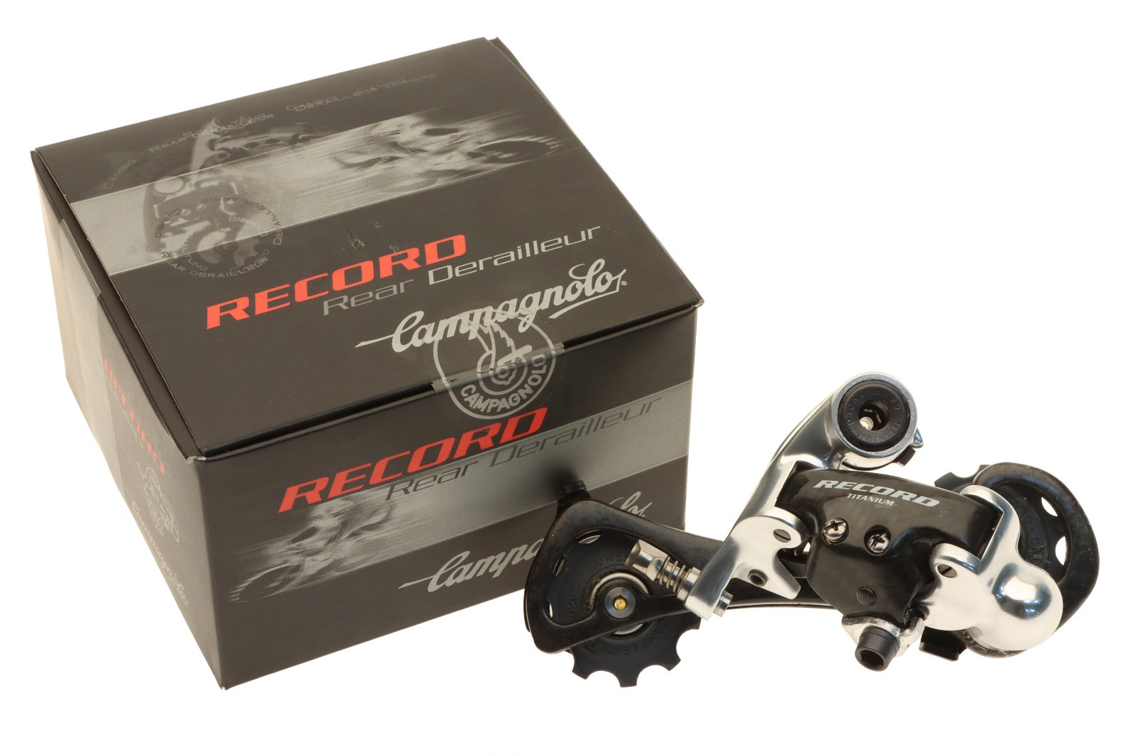 Campagnolo Record Titanium Rear Derailleur 10s Long Cage RD04-REXL 04 NOS NEW 82890₽