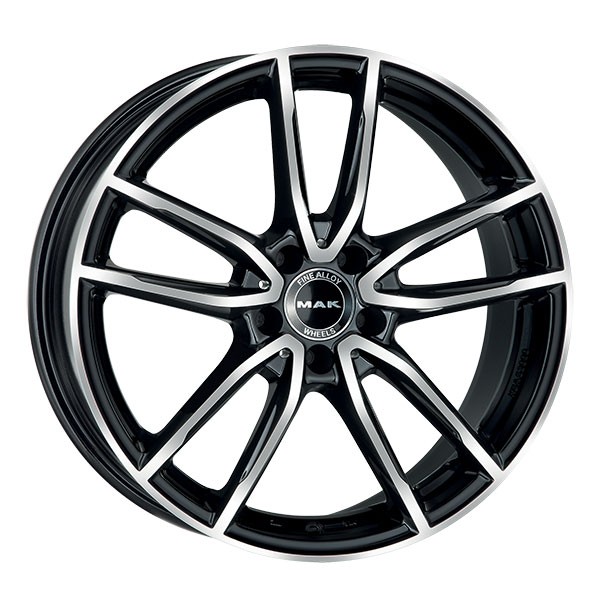 ALLOY WHEEL MAK EVO FOR AUDI A4 AVANT 7.5X17 5X112 BLACK MIRROR L4U