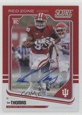 2018 Score Rookies Red Zone Signatures /20 Ian Thomas #338 Auto tx8