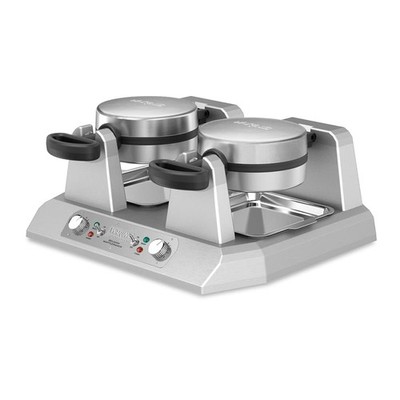 Waring Commercial WW250X Double Side by Side Belgian Waffle Maker, Coated Non .