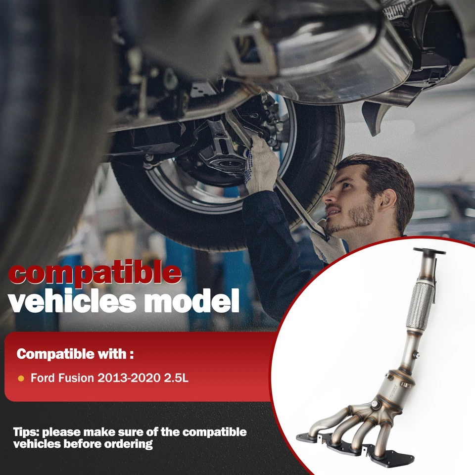 Catalytic Converter Kit Compatible with 2013-2020 Ford Fusion 2.5L - Image 2 of 4