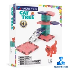 MAGNA-TILES Cat Tree Magnetic Building Set: Educational Math, Creative 10 Pieces