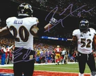 Ray Lewis & Ed Reed Autographed Baltimore Ravens 8x10 Photo with COA/Hologram