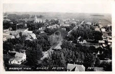 1947 Birds Eye View Emery S Dakota SD RPPC Photo Postcard COPY