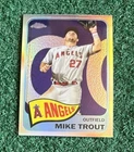 MIKE TROUT - 2021 TOPPS 1965 TOPPS REDUX CHROME INSERT CARD #TH65-3 - ANGELS MLB