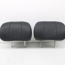 2014-2016 Hyundai Equus Rear Seat Left and Right Black Leather Headrest OEM
