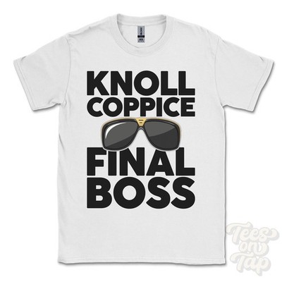 KNOLL COPPICE FINAL BOSS T-SHIRT lustiges Weihnachtsgeschenk Romsey Hampshire England Ibiza