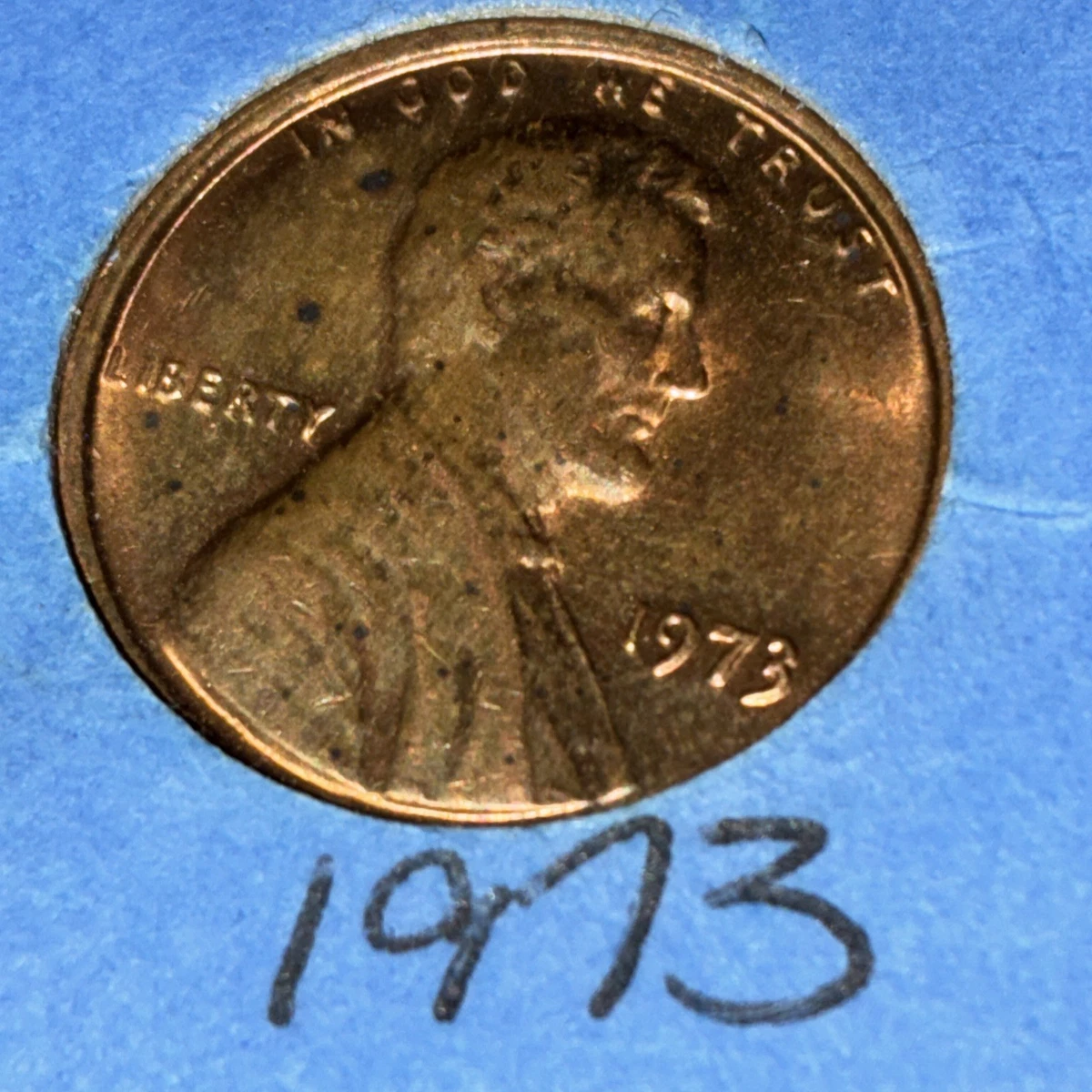 Circulated 1973 Lincoln Memorial Small Cents (1959-2008) for sale