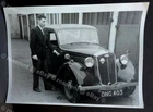 a 1940s Wolseley  ? Saloon  in 1950  - original photo 17 by 12cm