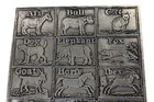 Vintage Wilton Alphabet Animal Tray 15x8 Pewter Aluminum — photo 2