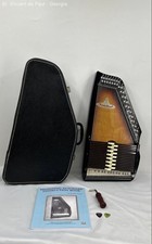 Vintage RBI ChromAharp Autoharp Zither with Case Sunburst Finish Made in Japan