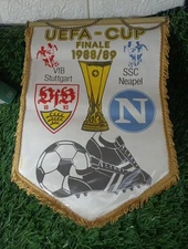 Wimpel UEFA - CUP VfB Stuttgart SSC Napoli Finale Coppa UEFA 1988/89