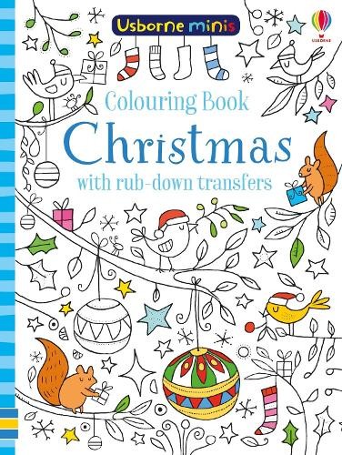 Colouring Book Christmas With Rub-Down Transfers Kirsteen Robson - Image 4