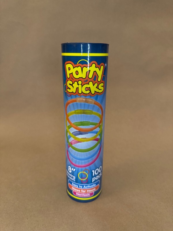 PartySticks PNMA 8in. Multicolour Glow Sticks Bracelets - 100 Pieces