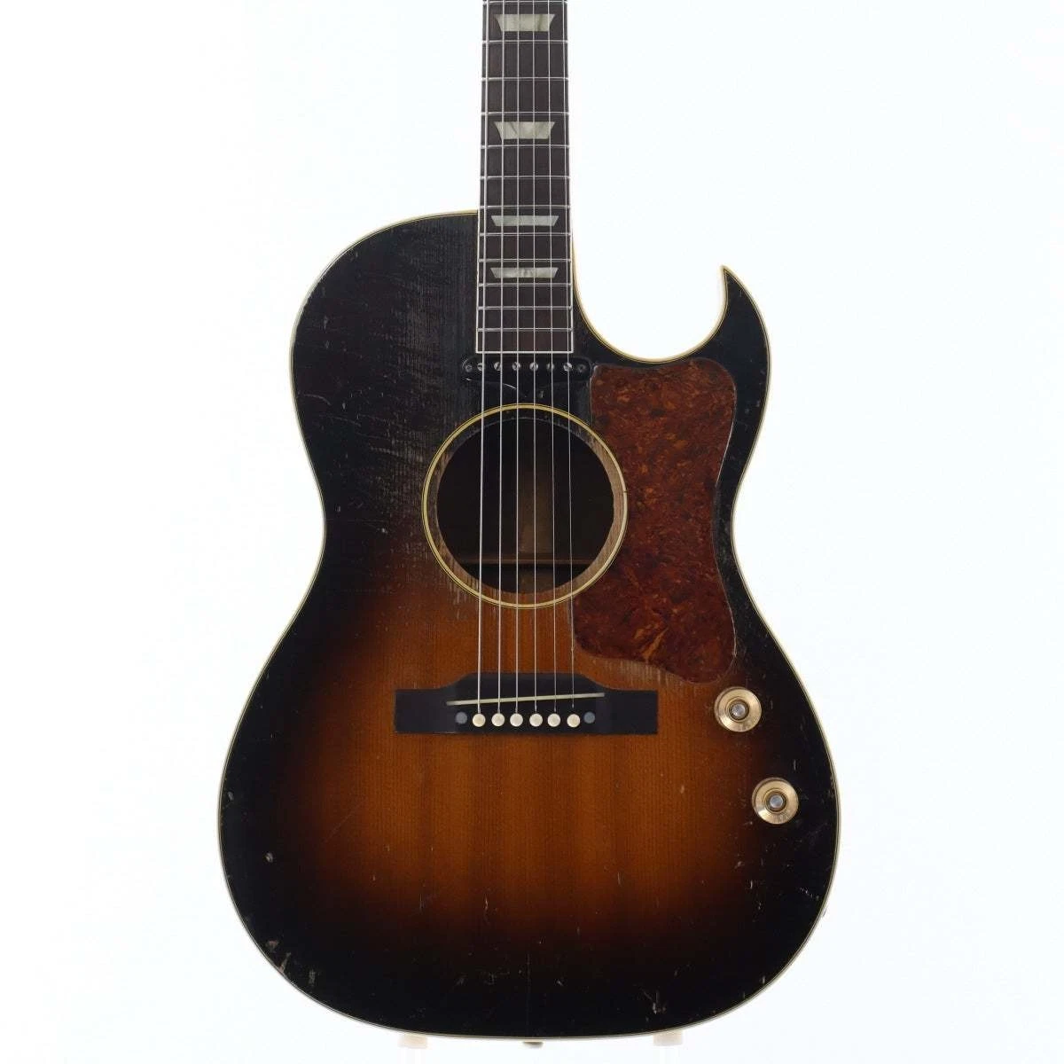 Gibson CF-100E Vintage Sunburst Usado 1951 con Seguimiento