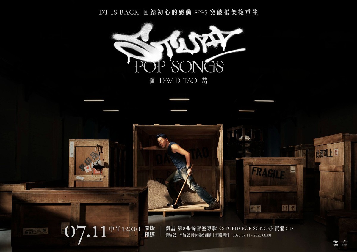 陶喆 David Tao 2025 Stupid Pop Songs 限量精裝版 (磁吸禮盒+公仔+