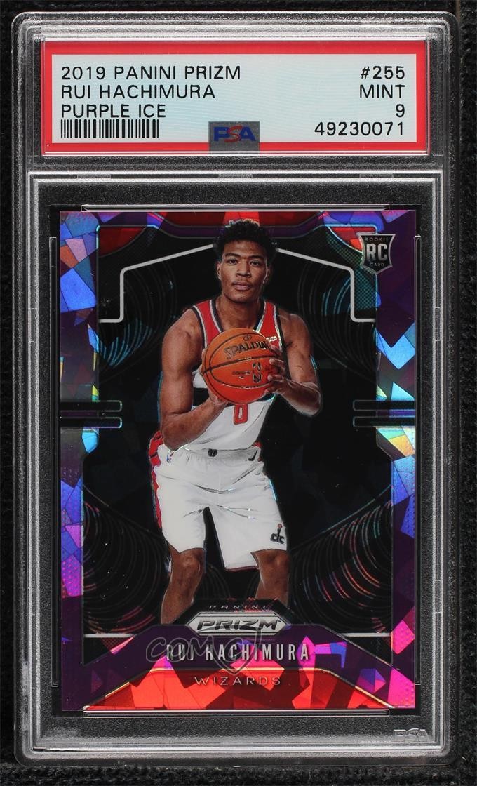 2019-20 Panini Prizm Rookie Purple Ice 41/149 Rui Hachimura #255 PSA 9 MINT 0f6e
