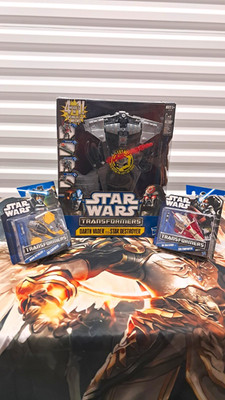 Hasbro Star Wars Transformers Darth Vader Star Destroyer Anakin Jedi Starfighter