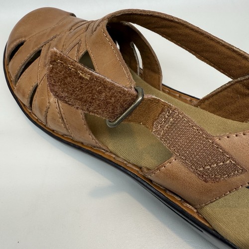 Clarks Bendables Womens Sz 7.5M Ashland Leather Tan Slip On Shoes NWOB READ - Picture 9 of 13