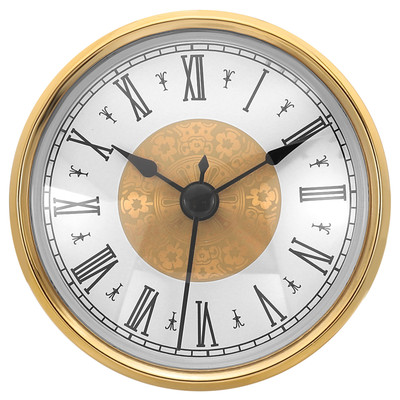 3.1'' 80mm Quartz Roman Clock Insert Fit 75mm/3'' Gold Style 18