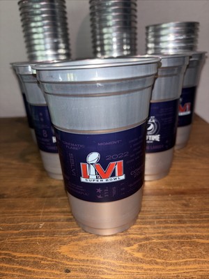 NOS Ball Aluminum Souvenir CUPS Super Bowl LVI & Pepsi Halftime Show SET 6