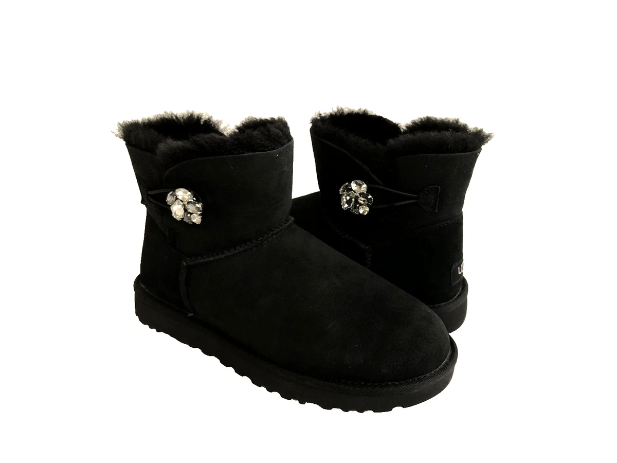 UGG Australia Bailey Button Black Boots for Women for sale - eBay