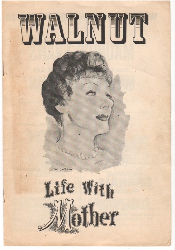 1948 WALNUT STREET THEATRE DOROTHY STICKNEY LIFE WITH MOTHER THEATER PROGRAM