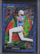2026 Leaf Baseball Nation #55 Daniel Pierce Blue Cracked Ice #/35