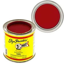1/2 Pint 1 Shot 106L Kool Crimson Paint Lettering Enamel Pinstriping One Shot