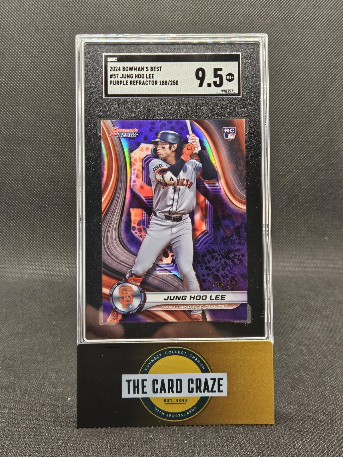 2024 Bowmans Best Purple Jung Hoo Lee Rookie /250 #57 RC