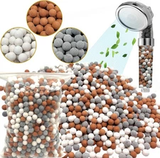 200g Shower Head Beads Refills - Mineral Replacement, Ionic Beads, Filter for Fi