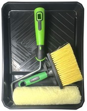 Diall 7" Shed & Fence Roller Set Complete Decking Paint Kit Block Brush Tray Set