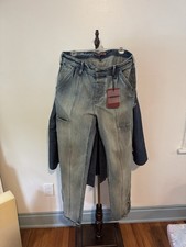 Vayder Straight Leg Carpenter Jeans Blue Denim 100% Cotton Made in USA Pockets