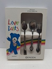 Vintage Oneida 1985 Love Lasts Child  s Flatware Set Chateau Silverware Set