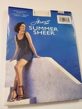 Vintage 1996 Hanes Summer Sheer Control Top Pantyhose Barely There Size AB